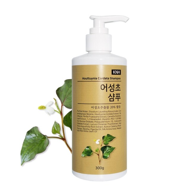 KNH 자연화장품,(SSG.com) Knh 발효 어성초샴푸300g/500g(두피각질  가려움개선 사춘기 청소년 머리)